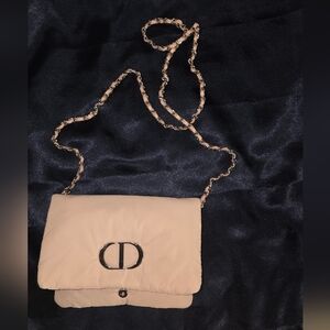 Elegant Dior Soft Pink Chain Crossbody Bag. NWOT